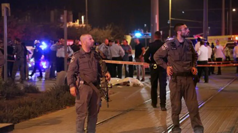 Police patrol Old City of Jerusalem