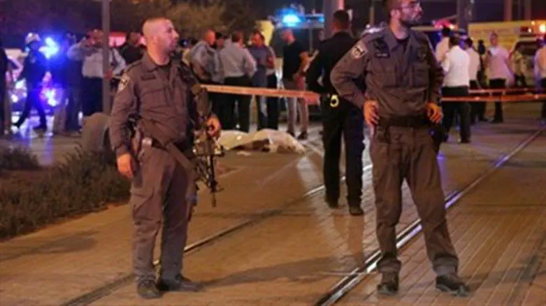 Police patrol Old City of Jerusalem