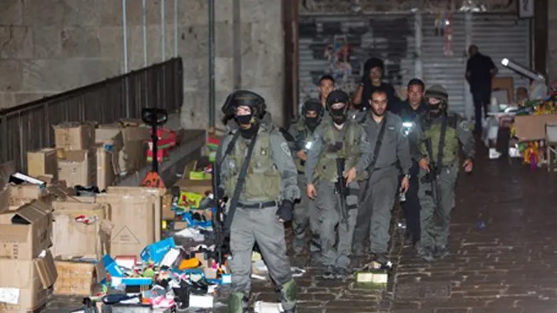 Border police in Jerusalem