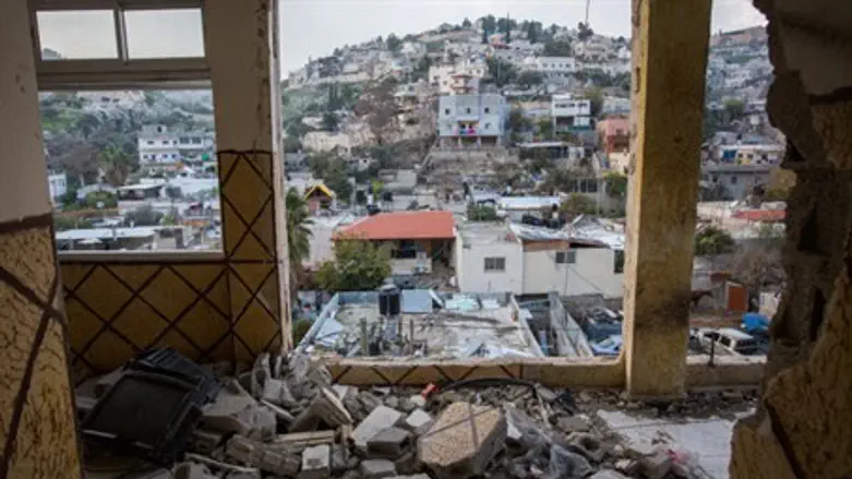 Demolished terrorist's home (file)