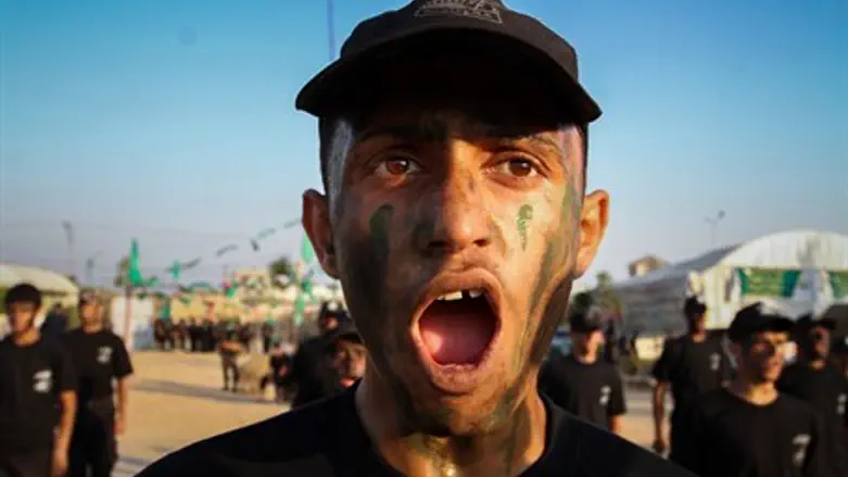 Hamas terrorists in Gaza (illustration)