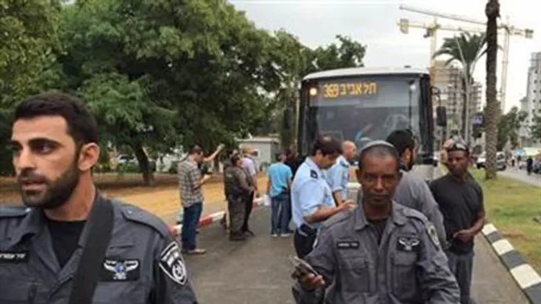 Scene of Kiryat Gat stabbing