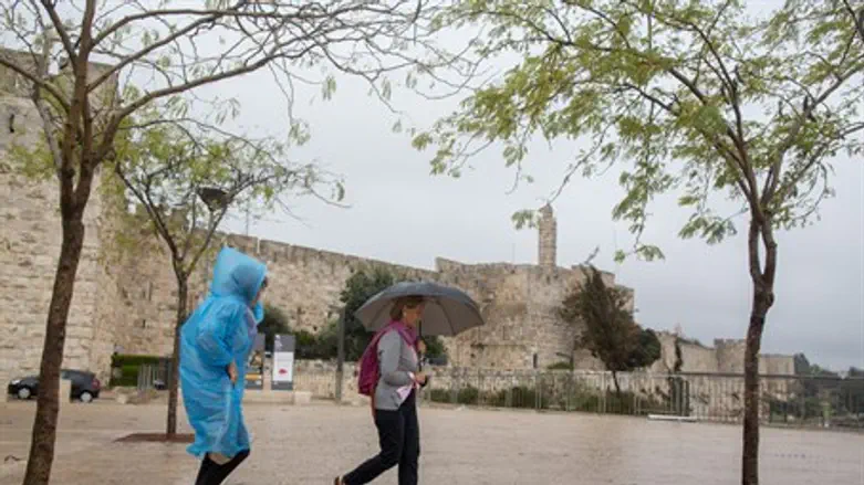 Rain in Jerusalem