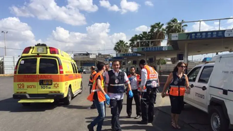 Место теракта в Афуле