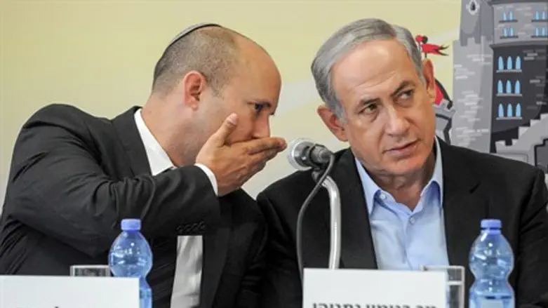 Нафтали Беннет и Биньямин Нетаньяху