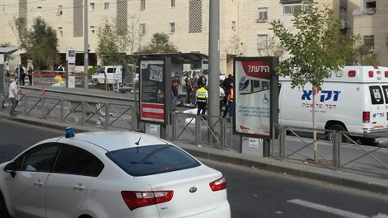 זירת הפיגוע בפסגת זאב