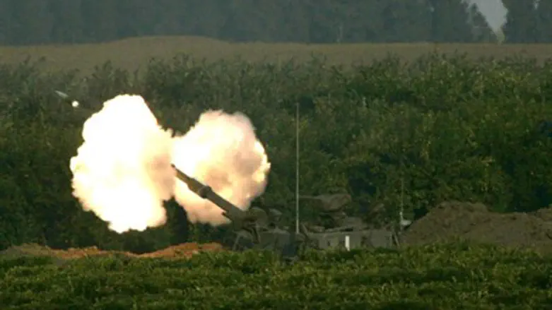 IDF artillery fire (file)
