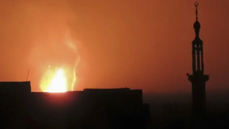 Explosion in Damascus (file)