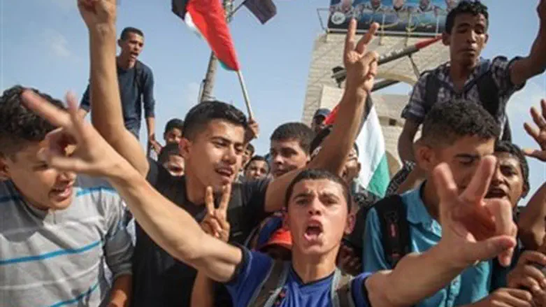 Palestinians in Gaza celebrate terrorist attacks in Israel