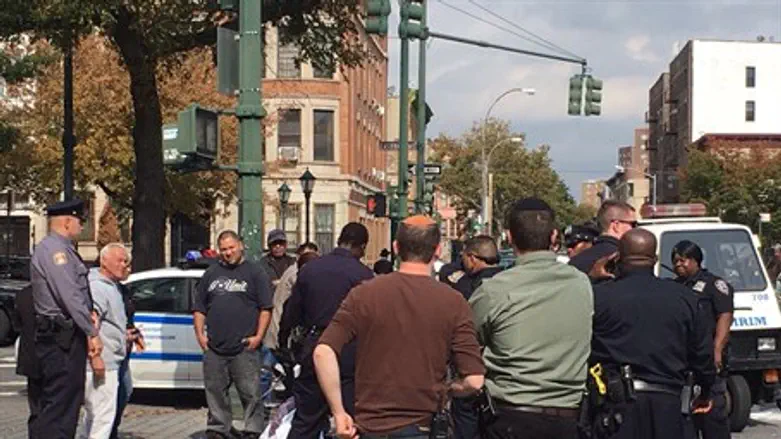 Scene of Crown Heights assault