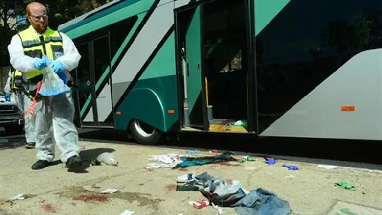 זירת הפיגוע בארמון הנציב