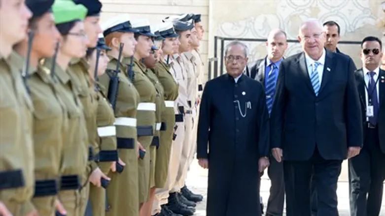 Reuven Rivlin, Pranab Mukherjee