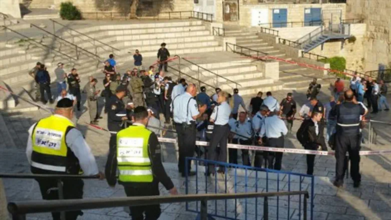 זירת ניסיון הפיגוע, בשער שכם