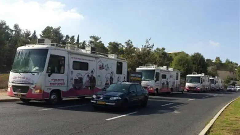 מסע ה'טנקים' של חב"ד