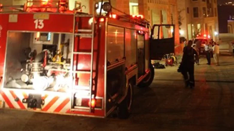 Пожарная машина (Иллюстрация)