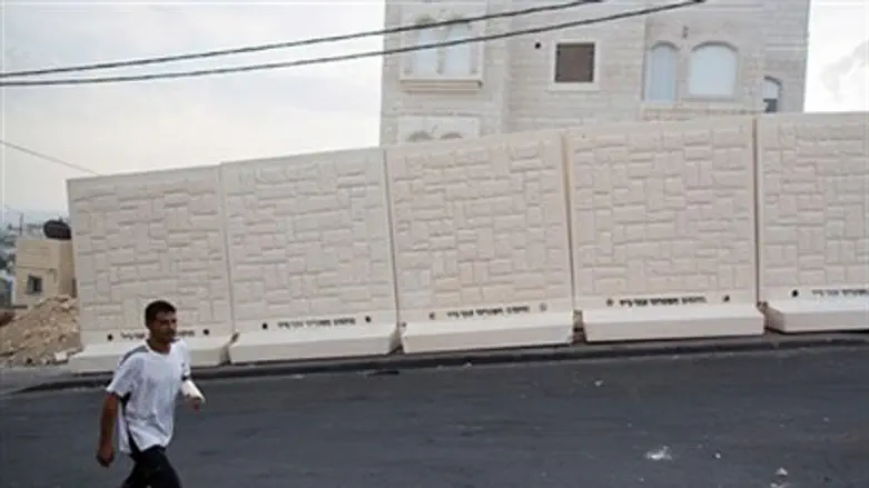 Новый забор безопасности в Армон ха-Нацив