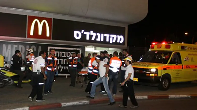 Scene of Be'er Sheva attack