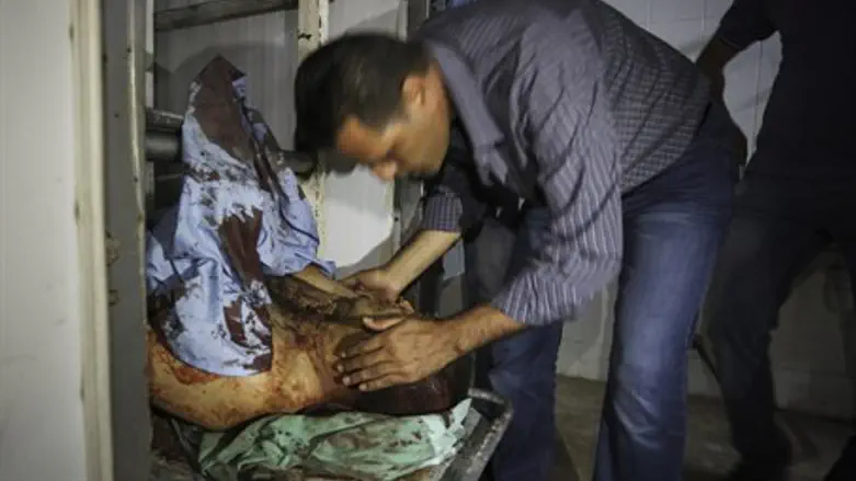Family members kiss body of terrorist killed in stabbing attack