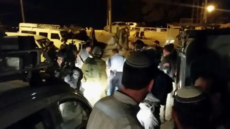 זירת הפיגוע בחברון