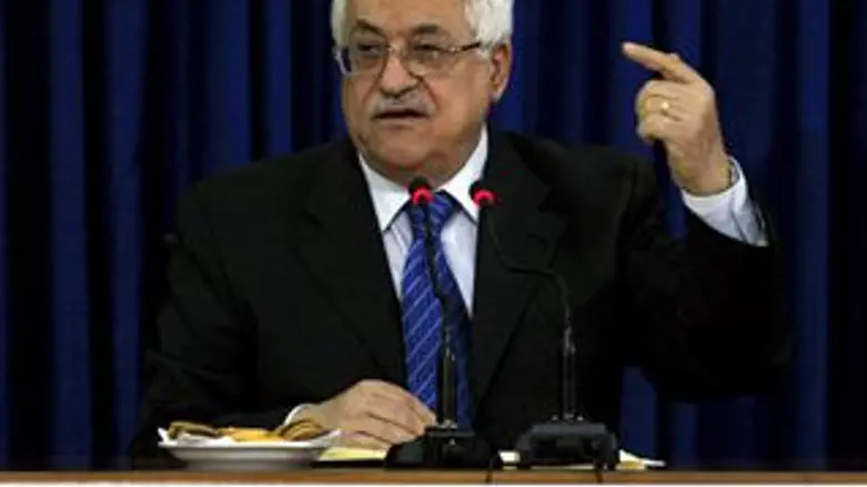 מציב תנאים. אבו מאזן