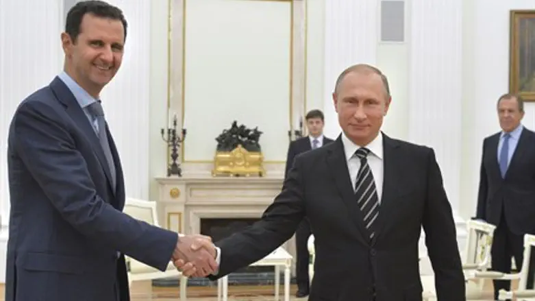 Bashar Al-Assad visits Vladimir Putin