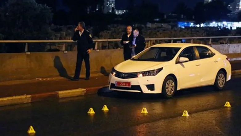 Police at site of car attack