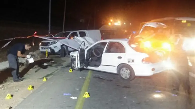 זירת הפיגוע הערב, בגוש עציון