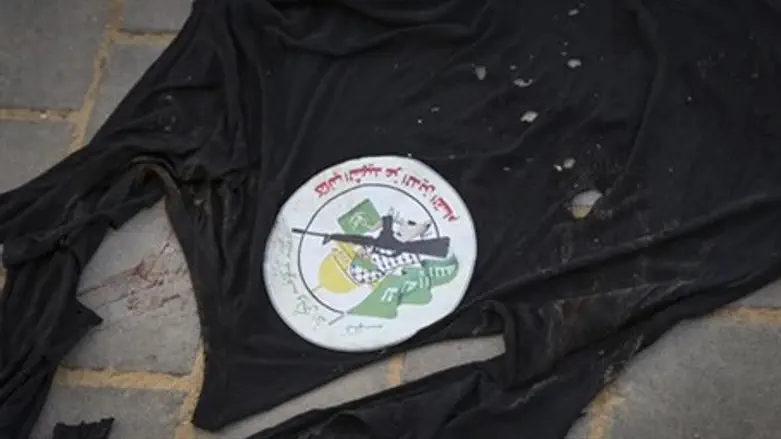 Shredded shirt of terrorist