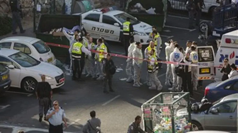 Scene of the Attack in Har Nof