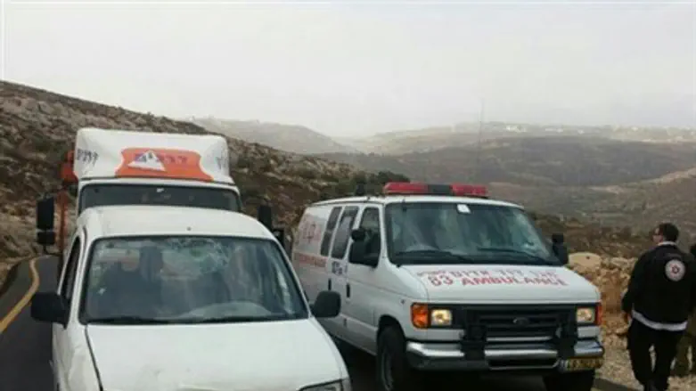 Scene of Gush Etzion stabbing