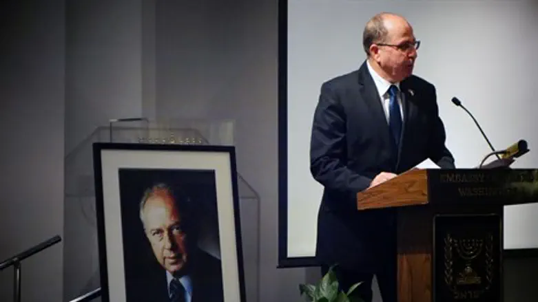 יעלון בנאומו בארה"ב