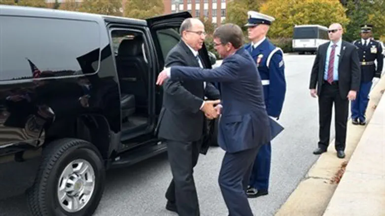 Yaalon meets US counterpart Ashton Carter