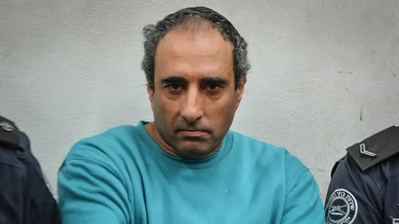 חגי עמיר בבית משפט.