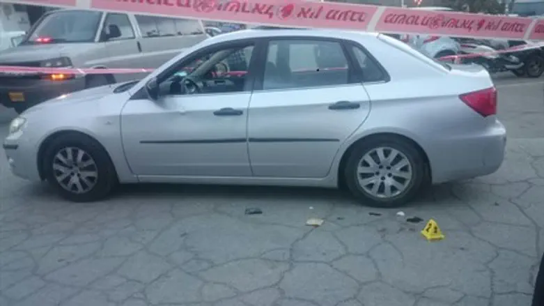 Scene of Gush Etzion Rami Levy stabbing (file)