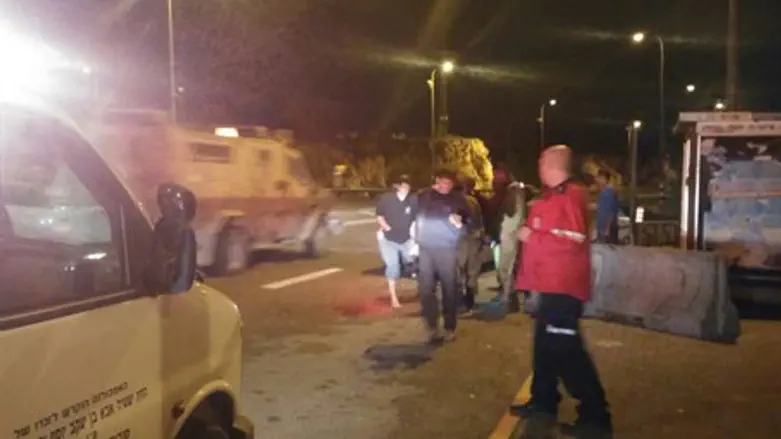 Место теракта у поселения Офра 