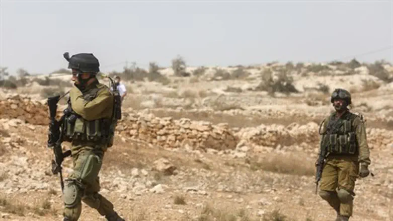 IDF soldiers near Ramallah (file)