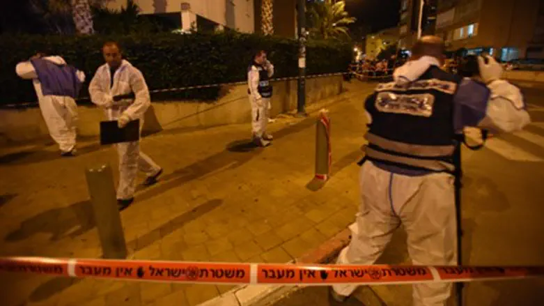 Site of Netanya stabbing
