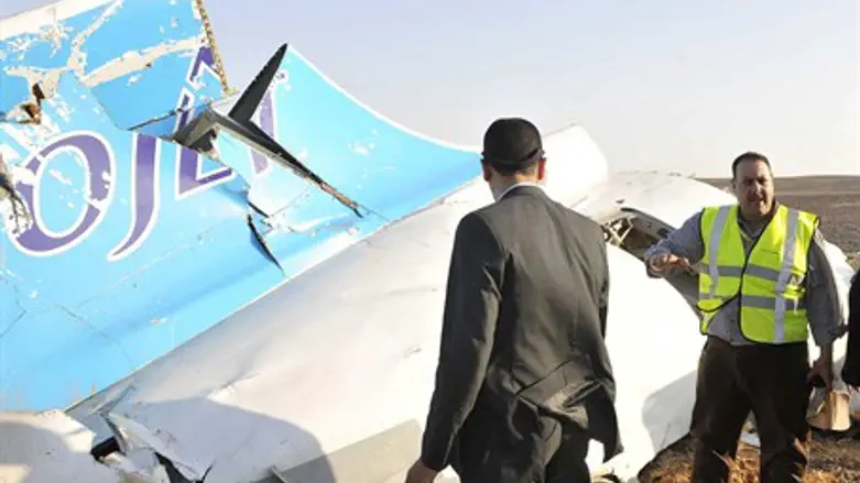 На месте крушения самолета на Синае