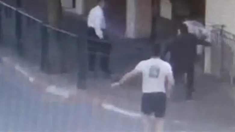 Terrorist stabs woman.