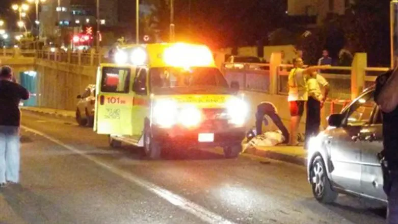 זירת התאונה בקרית שמואל