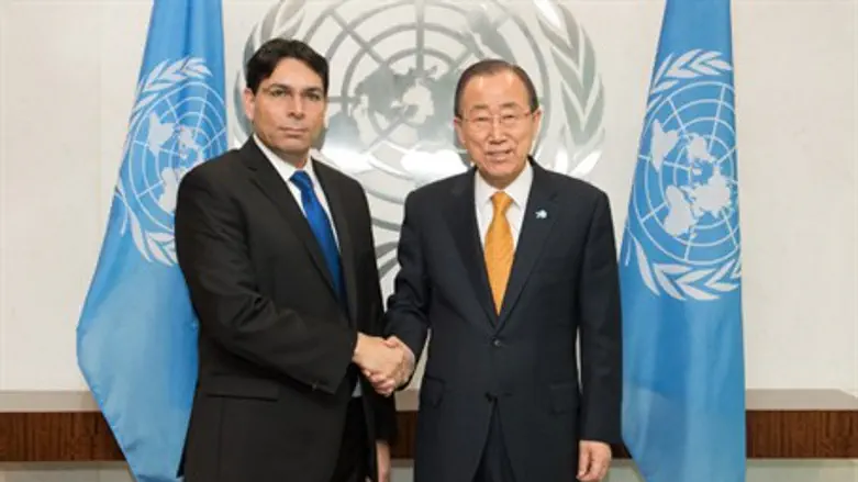 Danon and Ban Ki-moon