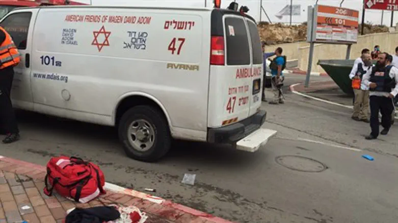 זירת הפיגוע בשער בנימין