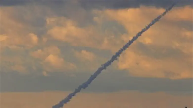 Rocket fired from Gaza (archive)