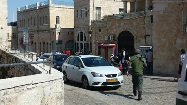 Scene of Yafo Gate attack