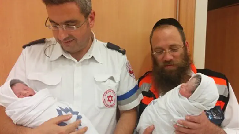 Mendy Cohen and Manny Sheetrit, MDA medics