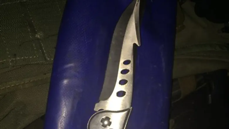 The knife used in the attack