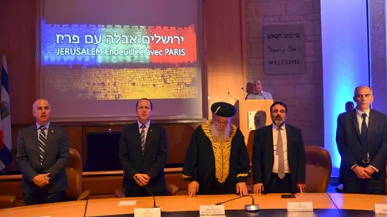 Safra Square at Sunday night's rally