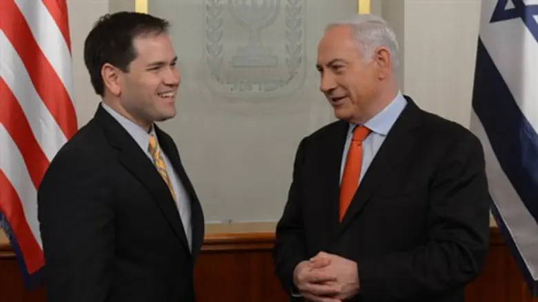 מארקו רוביו עם ראש הממשלה נתניהו