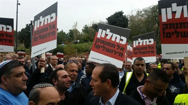 Массовый митинг жителей Иерусалима