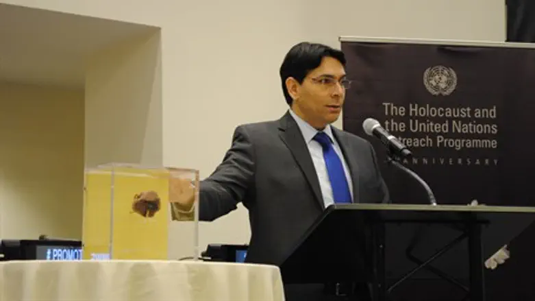 Ambassador Danny Danon at Kristallnacht memorial event